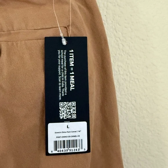 Slim-Fit Khaki Chino Pants - Tan - Picture 6 of 9